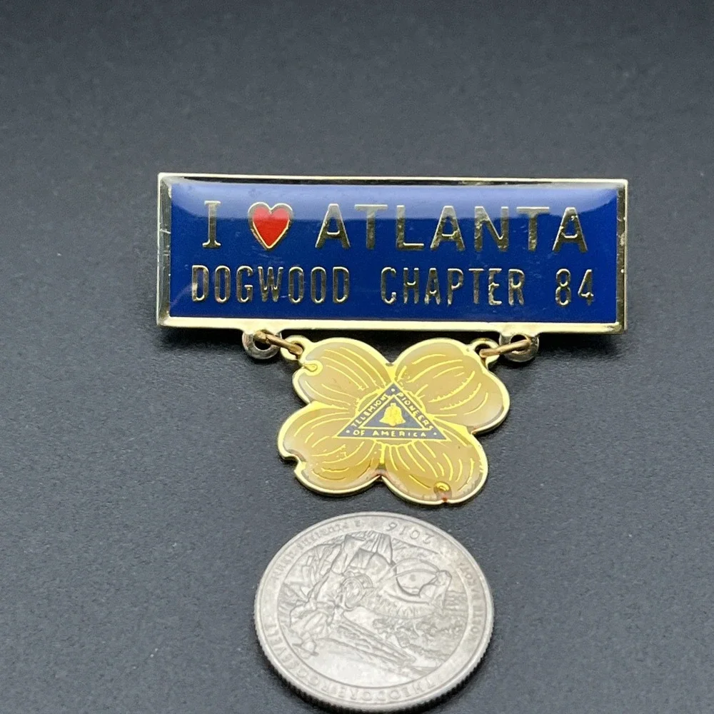 Pioneers AT&T Atlanta Georgia Dogwood‎ Chapter 84 Lapel Hat Pin